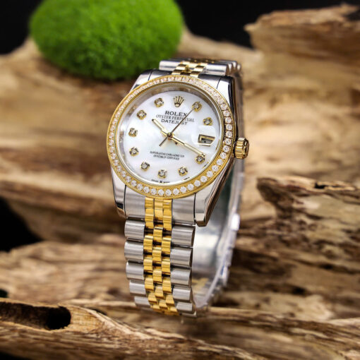 Đồng Hồ Rolex Lady Datejust máy pin Nhật dây demi vàng 36mm