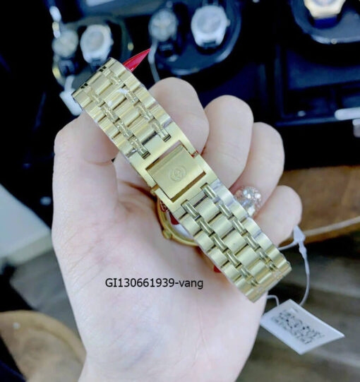 Đồng hồ Nữ Gucci Lady Quarzt Nhật thép không gỉ màu vàng