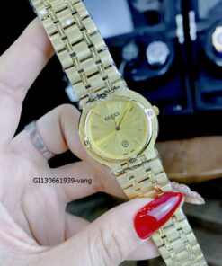 Đồng hồ Nữ Gucci Lady Quarzt Nhật thép không gỉ màu vàng mặt vàng
