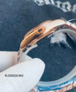 Đồng hồ Nam Rolex DAY-DATE cơ Nhật dây vàng mặt nâu cao cấp