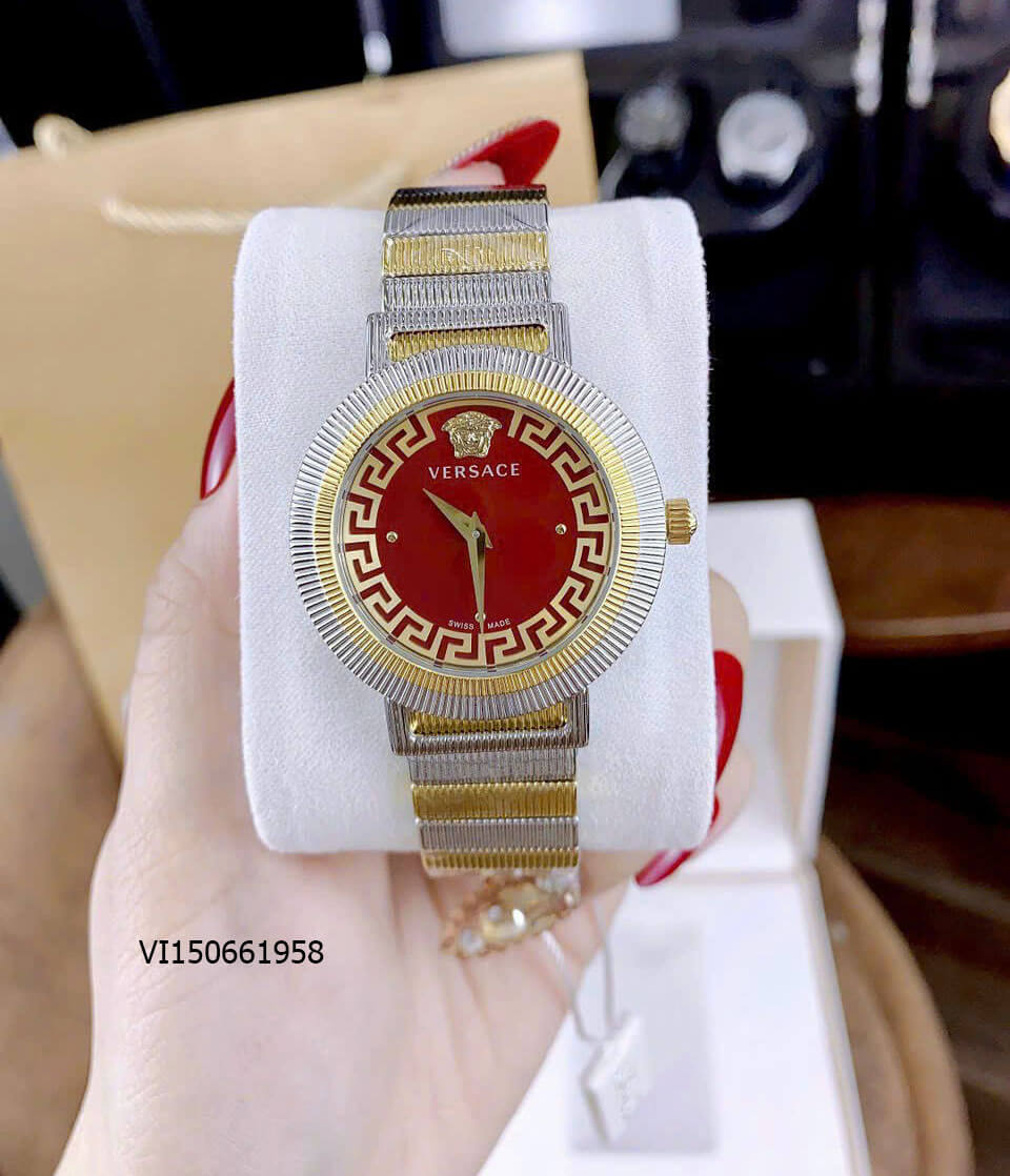 Đồng hồ Versace GRECA CHIC Nữ dây kim loại like auth