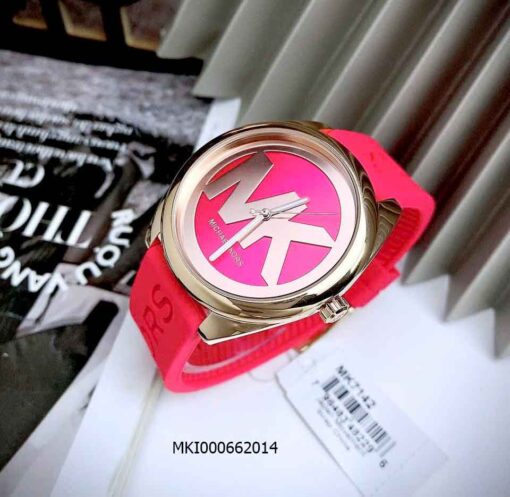 Đồng hồ Michael Kors MK7142 dây Silicone hồng 40mm rep 1:1