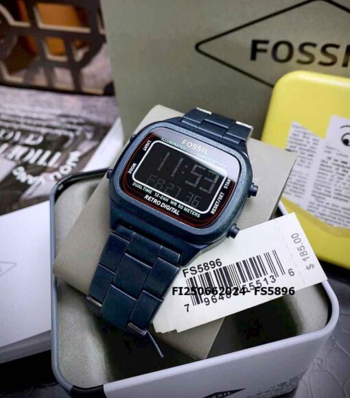 Đồng hồ Nam Fossil RETRO DIGITAL FS5896 điện tử cao cấp