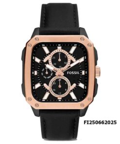 Đồng hồ Nam FOSSIL MULTIFUNCTION BLACK LEATHER cao cấp