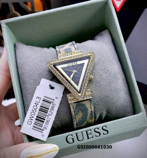 Đồng hồ Nữ GUESS TRIANGLE LEATHER WATCH GW0504L3