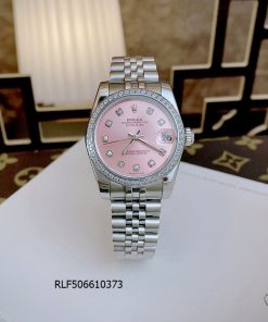 Đồng hồ nữ Rolex Datejust máy Pin Nhật viền đính đá cao cấp