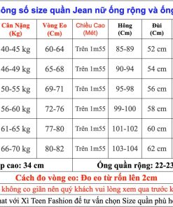 Mã 3356 Quần Jeans ulzzang ống rộng rách lớn nhiều cạp cao thời trang