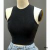 Mã ABL03 Áo ba lỗ nữ không co giãn croptop sát nách nữ ôm body thời trang Freesize 47kg